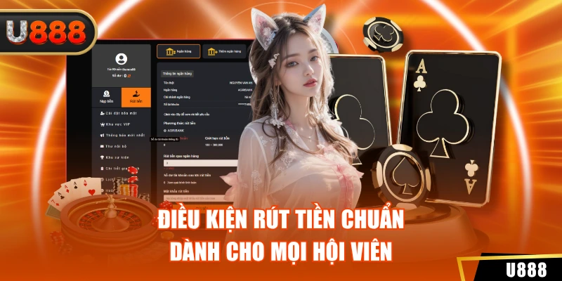 Điều kiện rút tiền chuẩn dành cho mọi hội viên